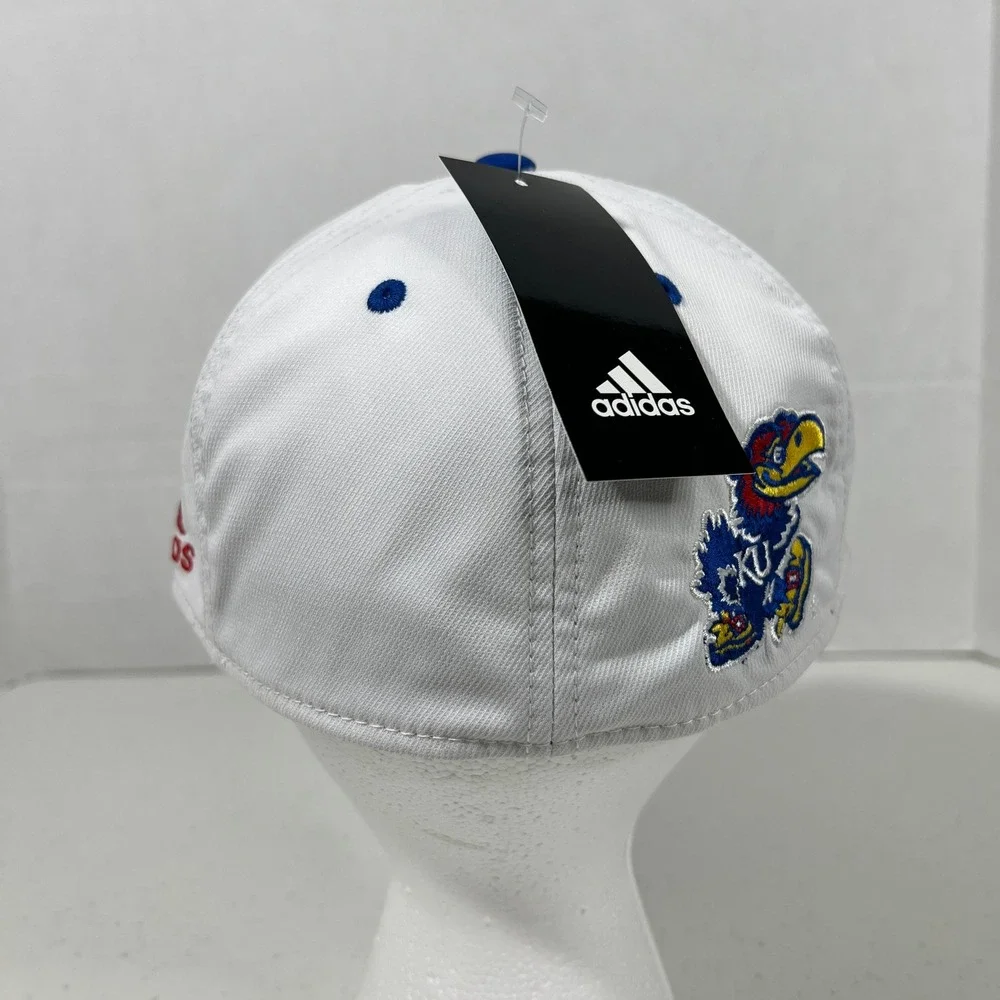 Adidas‎ Jayhawks Trucker Hat Cap Mesh Back Adjustable S/M